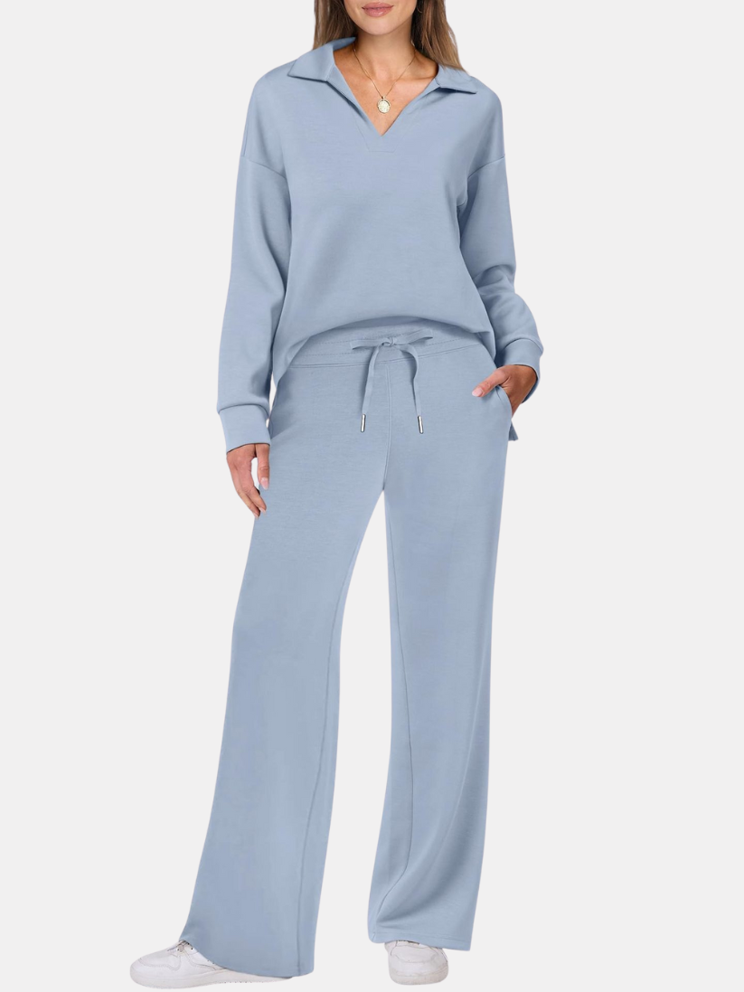 Womens Two-Piece Set Comfortable Relaxed Fit