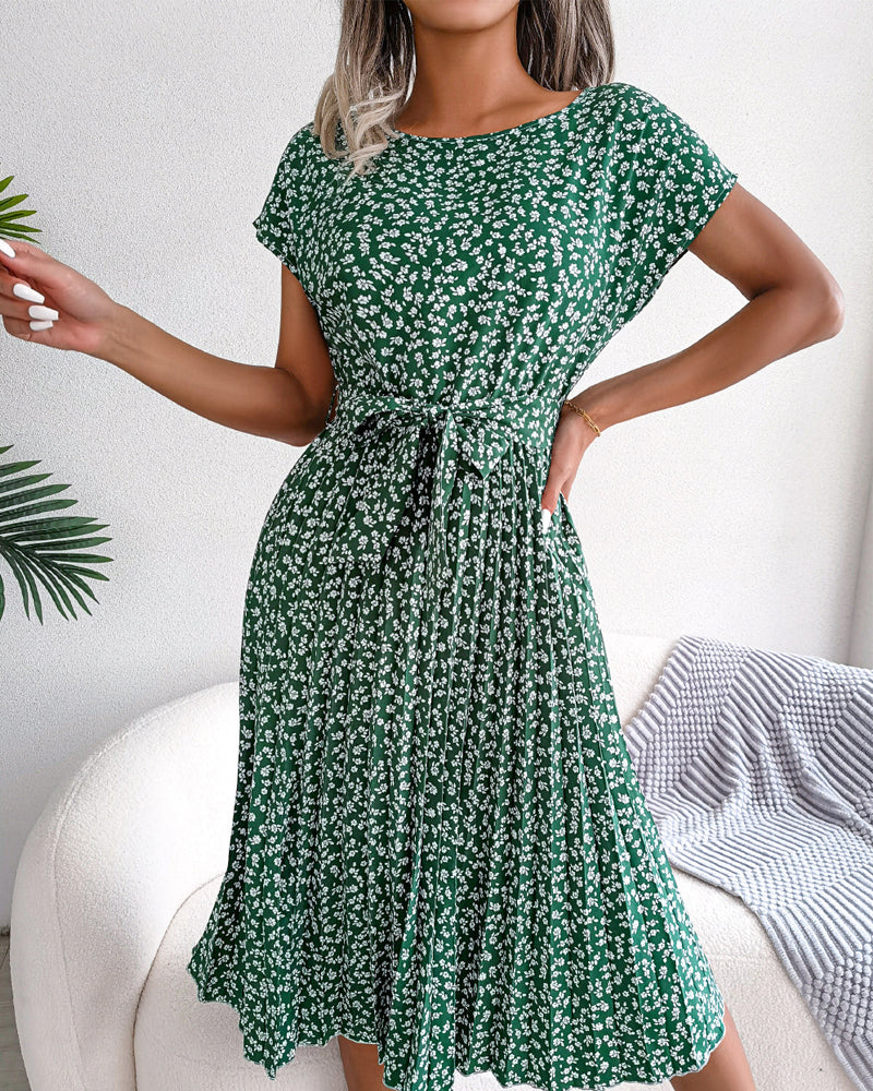 Womens Sundress Lightweight with Tie Waist - BritishMode