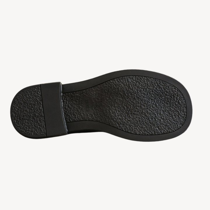 Womens Loafers Faux Leather Chunky Sole