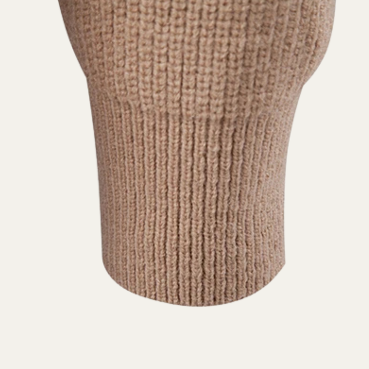 Mens Knitted Cardigan Stand Collar Winter Style