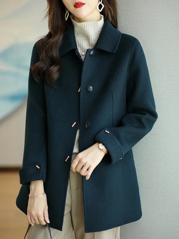 Womens Long Trench Coat Classic Elegant Fit