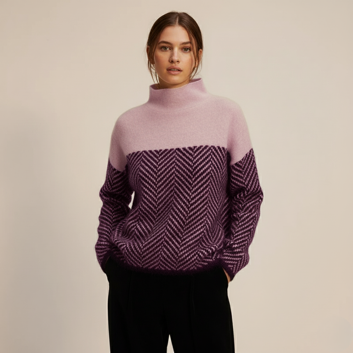 Womens Cashmere Turtleneck Sweater Soft Fit