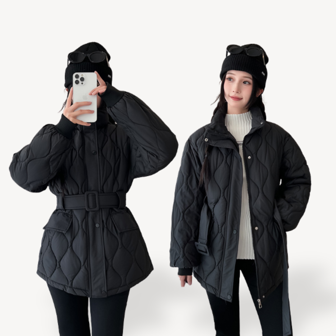 Womens Puffer Jacket with Warm Padding Regular Fit