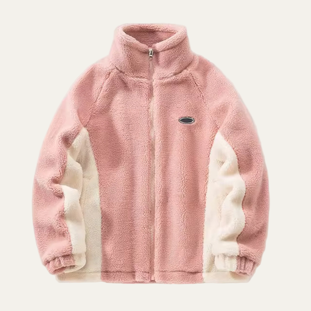 Mens Fleece Jacket High Neck Cozy Fit