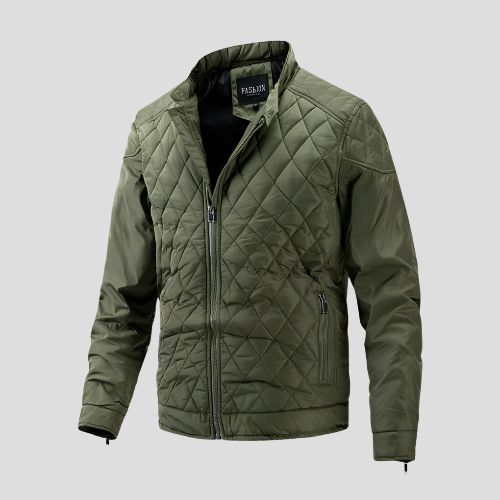 Mens Quilted Jacket Lightweight Transitional Fit
