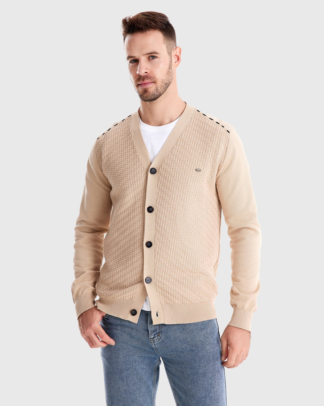 Womens Knit Cardigan with Buttons Classic Fit
