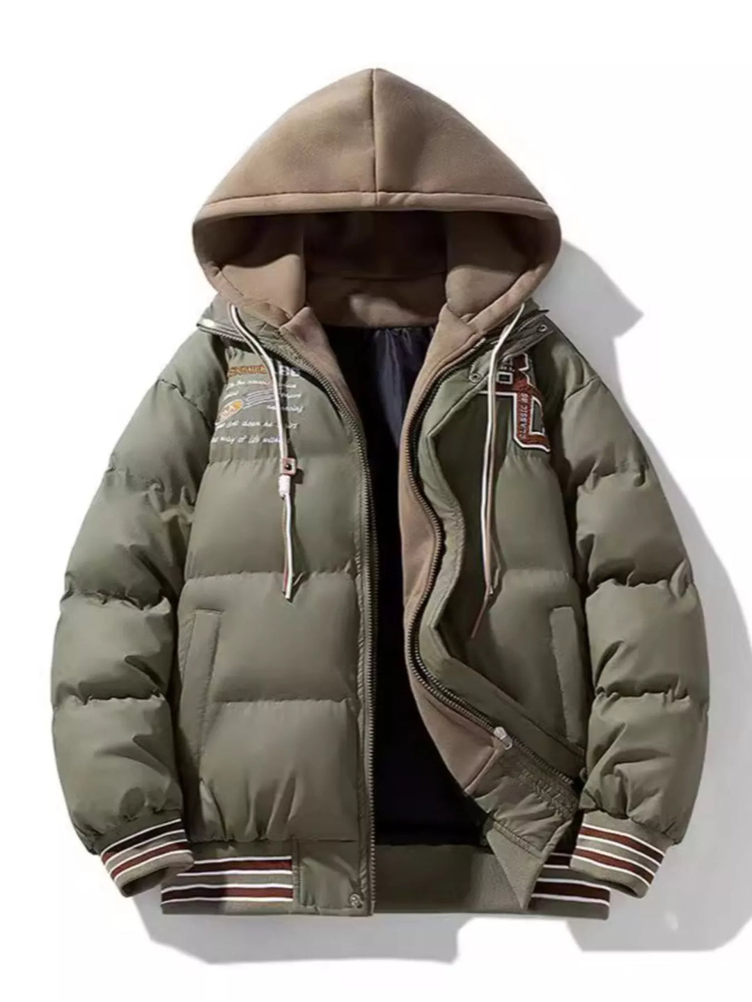Mens Insulated Hoodie Coat Big and Tall Fit - BritishMode