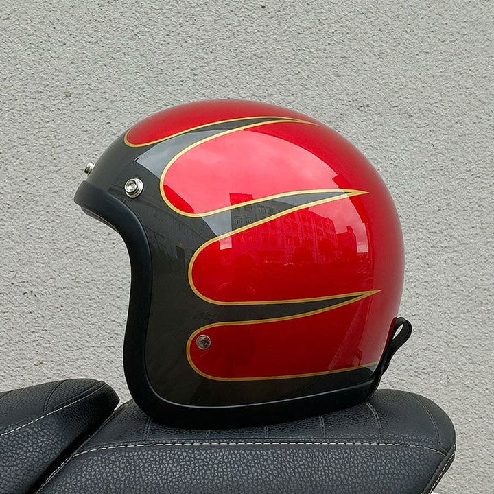 Unisex Motorcycle Helmet Vintage Style DOT ECE Certified