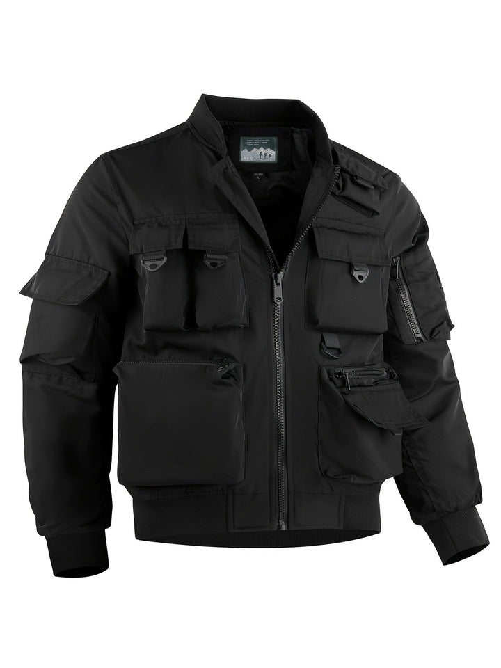 Mens Tactical Jacket Waterproof Multiple Pockets