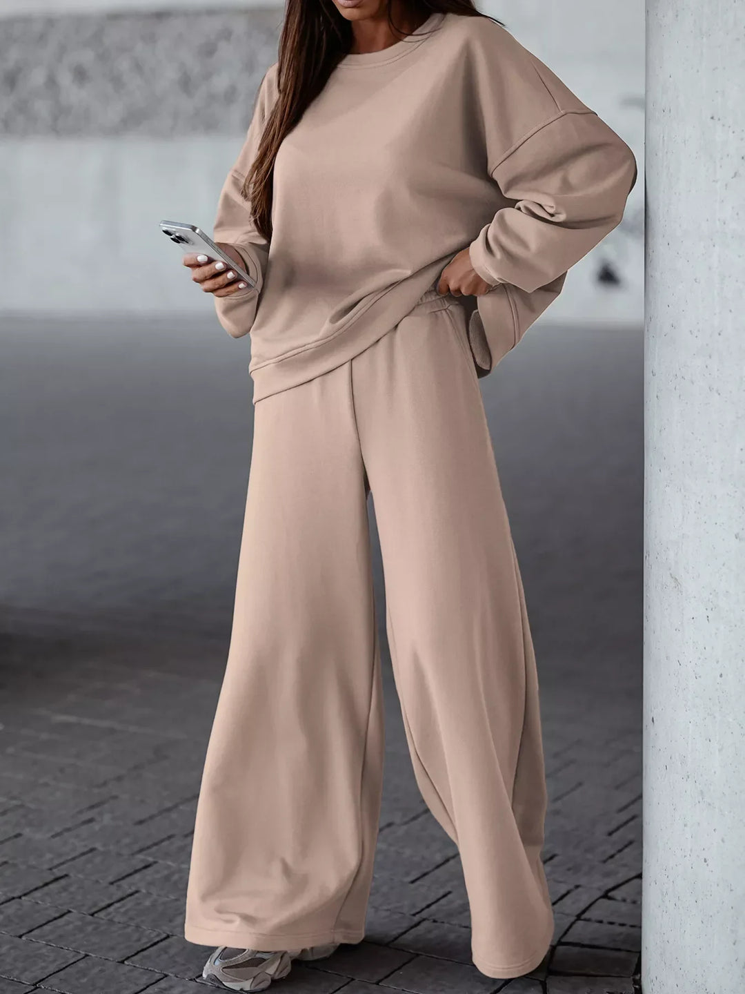 Unisex Lounge Pant and Top Set Relaxed Fit - BritishMode