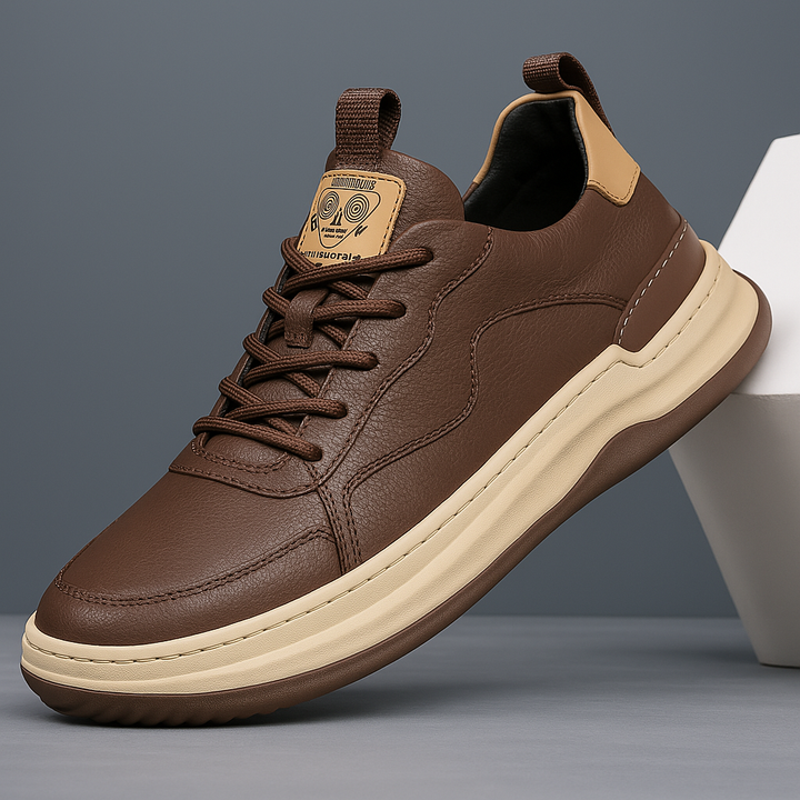Mens Casual Lace-Up Sneakers Cushioned Sole Modern Style