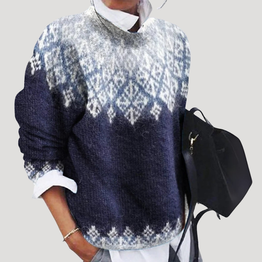 Womens Cable Knit Sweater Cozy Fit