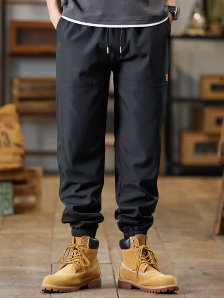 Mens Jog Pants Elastic Waist Relaxed Fit