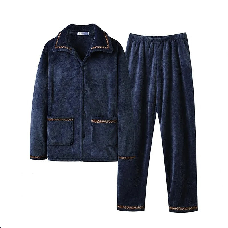 Mens Winter Pajamas Cozy Warm Fit - BritishMode