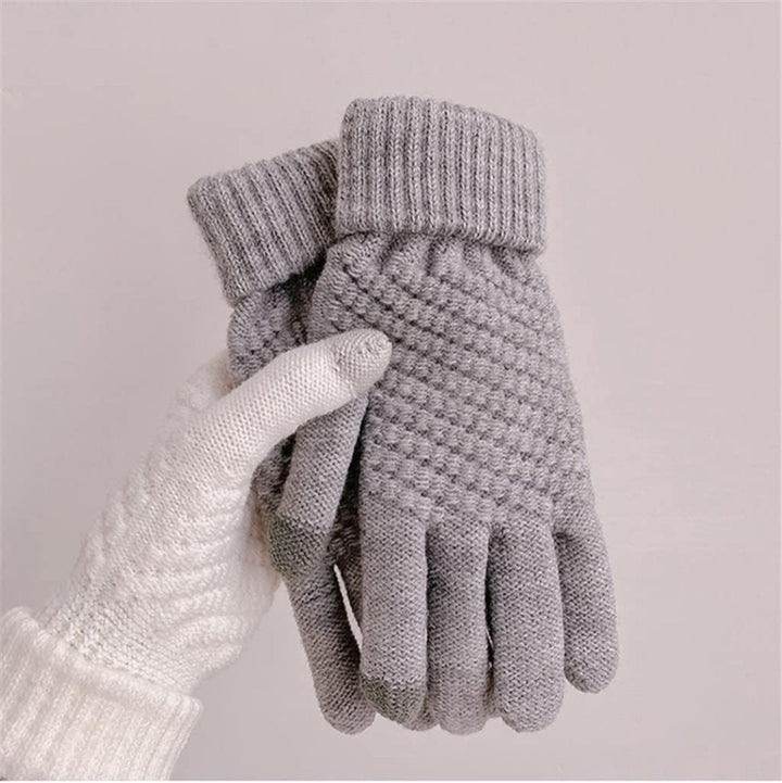 Unisex Leather Gloves Warm Insulated Winter