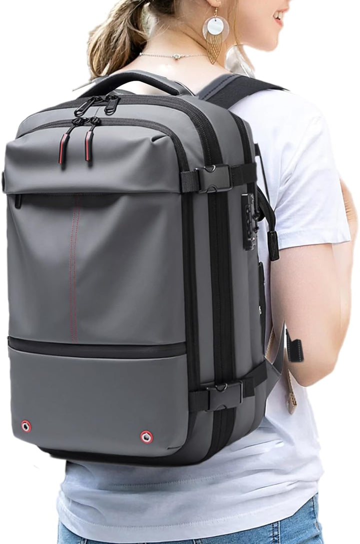 Unisex Expandable 60L Waterproof Travel Backpack with Laptop