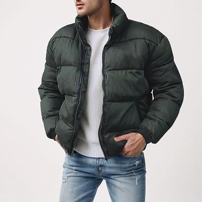 Mens Padded Winter Jacket Insulated Fit