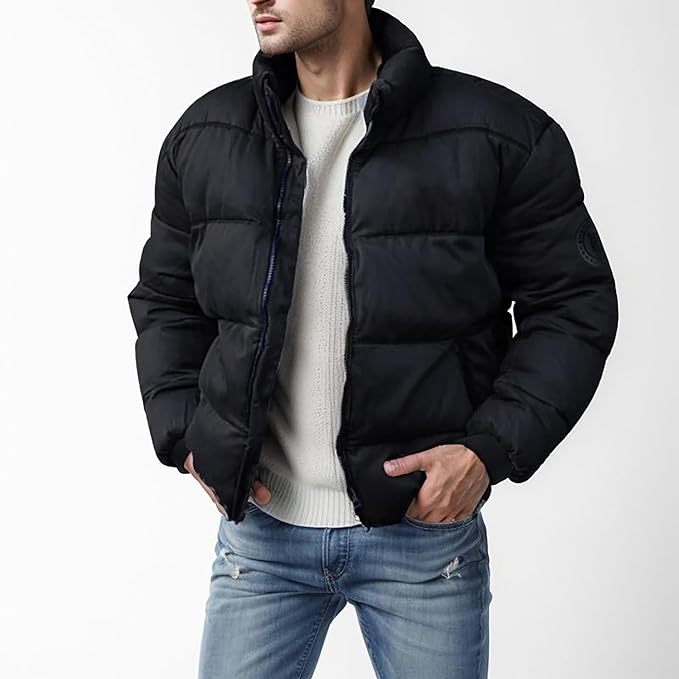 Mens Padded Winter Jacket Insulated Fit - BritishMode
