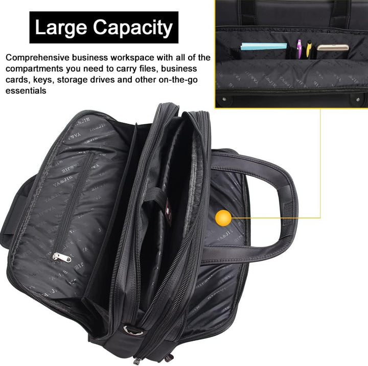 Mens Canvas Laptop Tote Bag Business Style