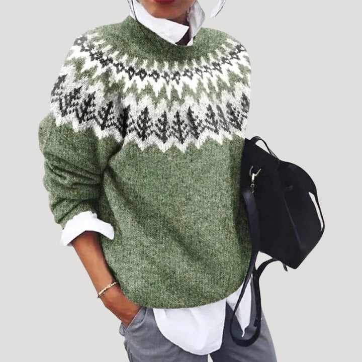 Womens Cable Knit Sweater Cozy Fit - BritishMode