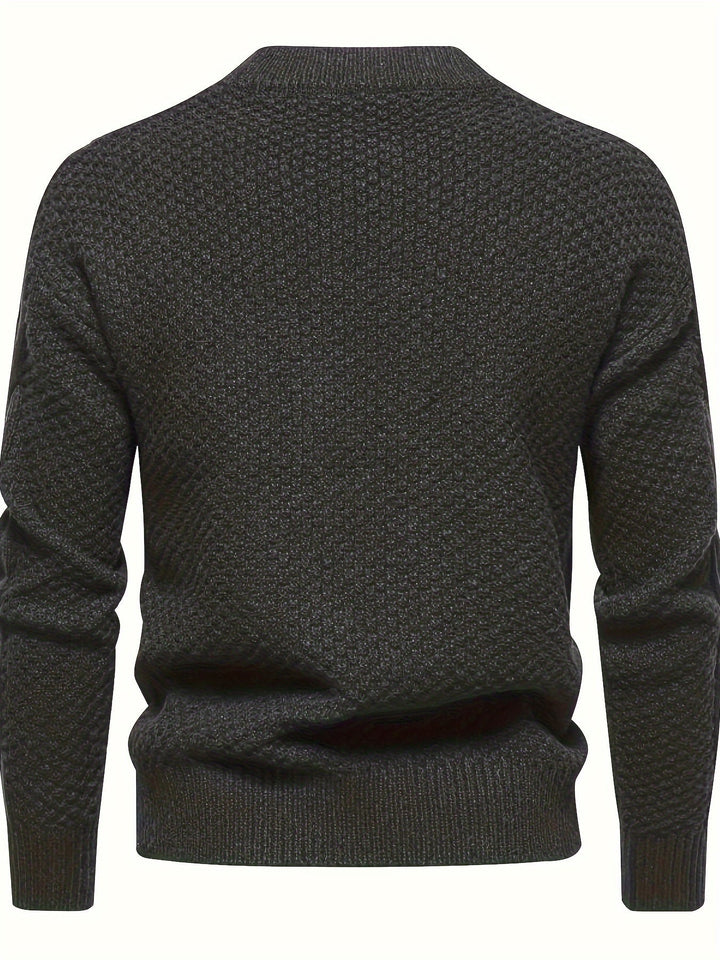 Mens Knit Sweater Vintage Style Regular Fit