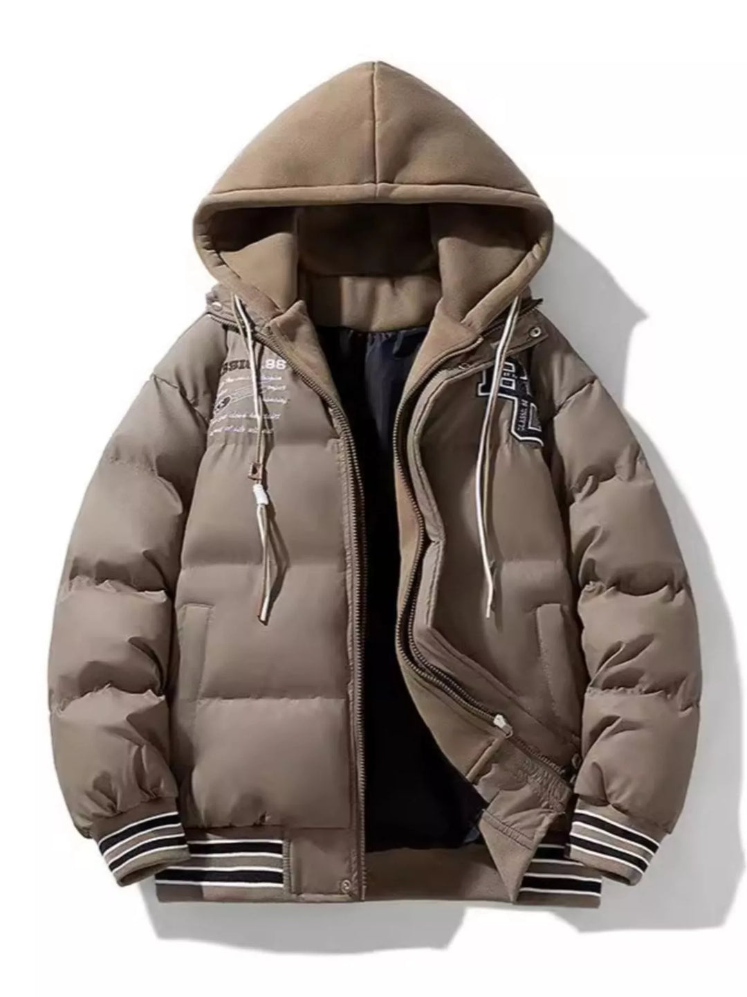 Mens Insulated Hoodie Coat Big and Tall Fit