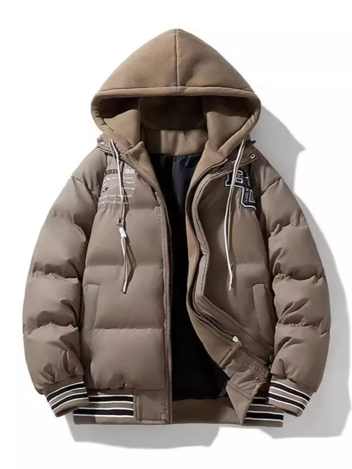 Mens Insulated Hoodie Coat Big and Tall Fit