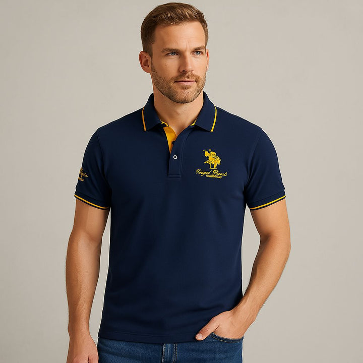 Mens Polo Shirt Cotton Classic Fit Smart Casual - BritishMode