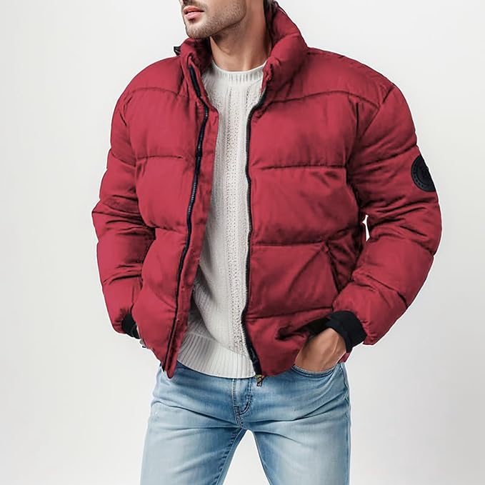 Mens Padded Winter Jacket Insulated Fit