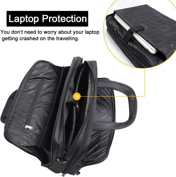 Mens Canvas Laptop Tote Bag Business Style