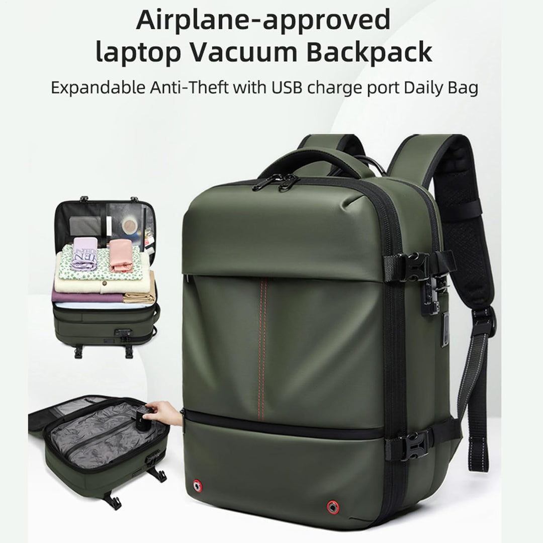 Unisex Travel Backpack Waterproof Expandable Vacuum Compression