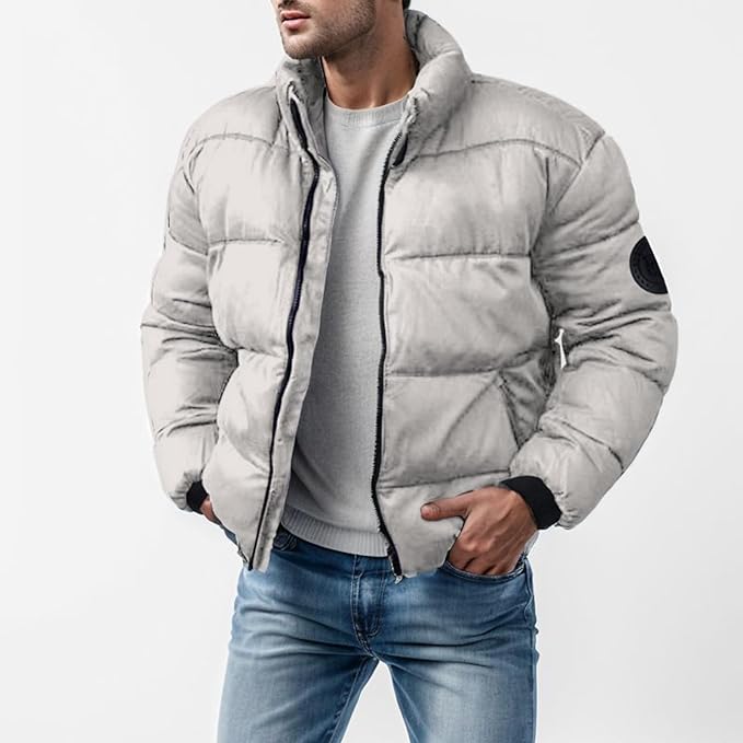 Mens Padded Winter Jacket Insulated Fit