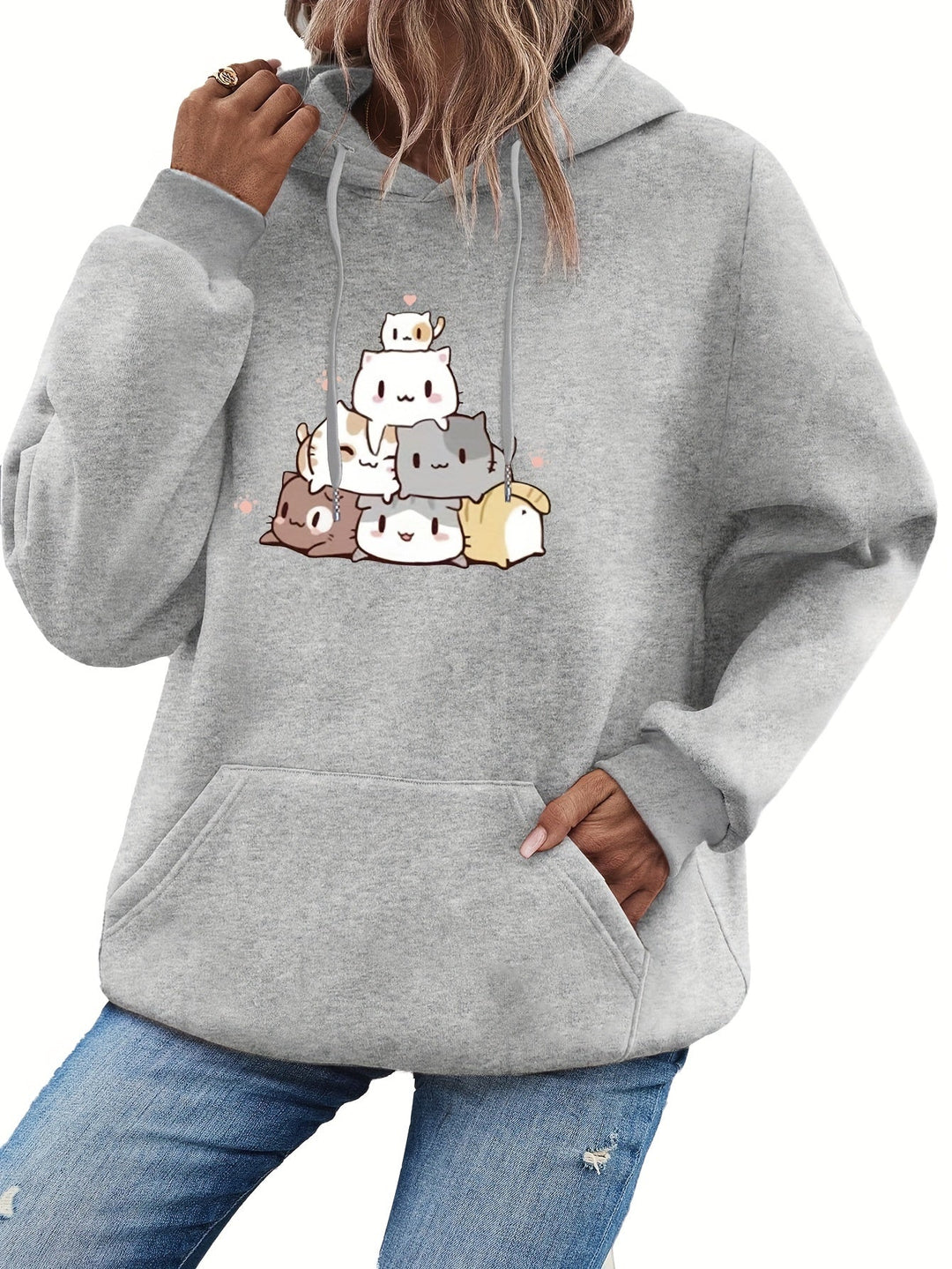 Womens Hoodie Sweatshirt Warm Casual Fit