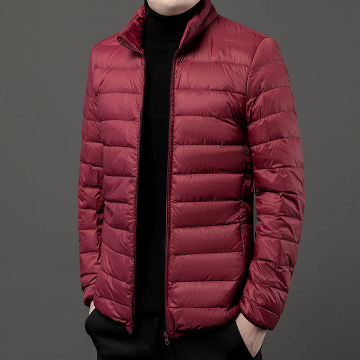 Mens Slim-Fit Lightweight Puffer Jacket