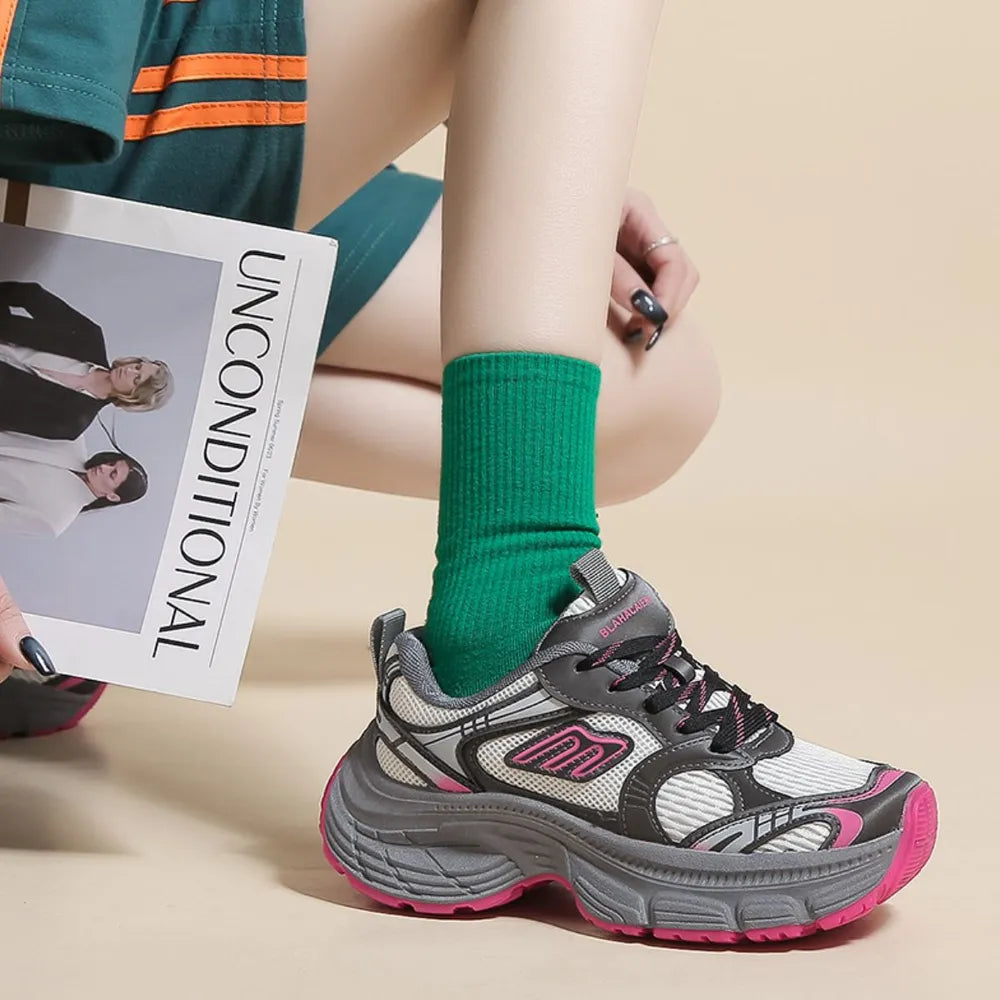 Unisex Running Shoes with Tie-Up Closure - BritishMode