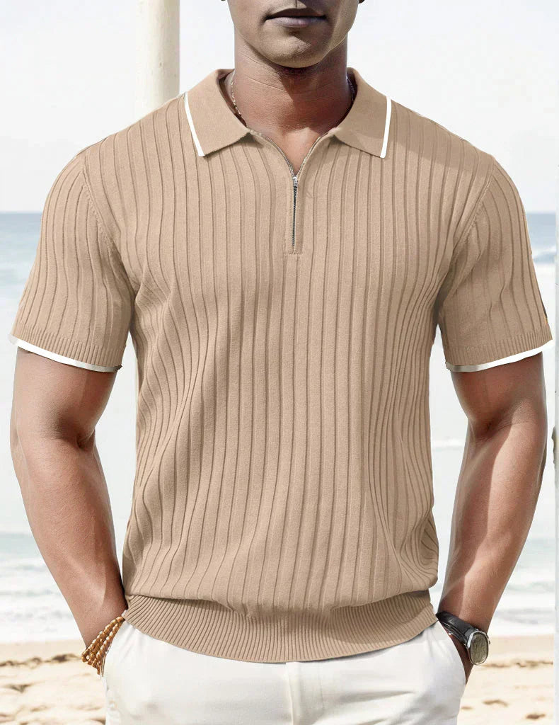 Mens Casual Polo Shirt Comfortable Versatile Fit