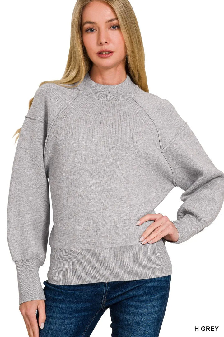 Womens Knit Sweater Soft Crew Neck Distressed Style - BritishMode