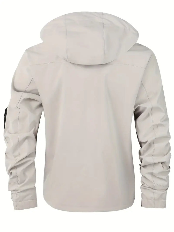 Mens Outdoor Jacket Waterproof Windproof Hooded