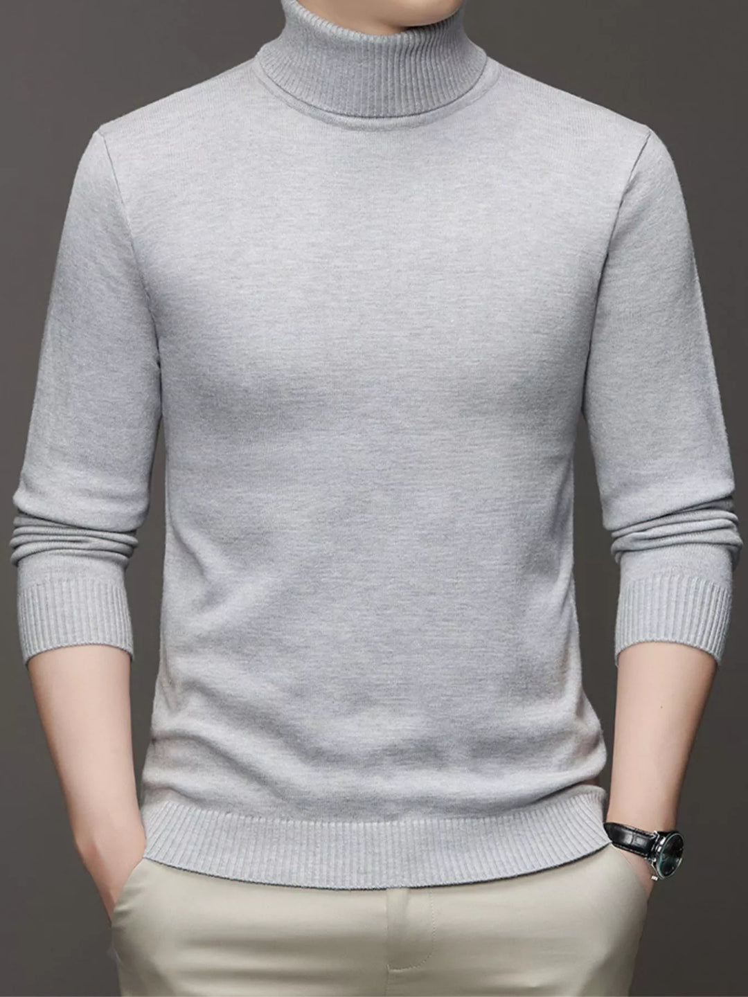 Mens Knit Sweater Crew Neck Large Fit