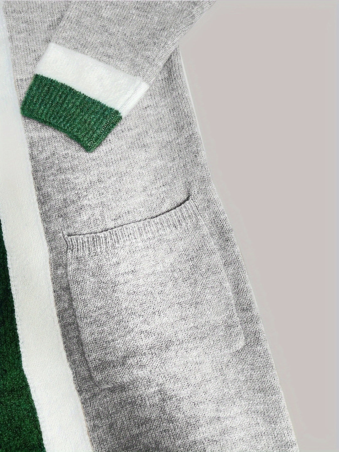 Womens Long Cardigan Vintage Style with Accent Details