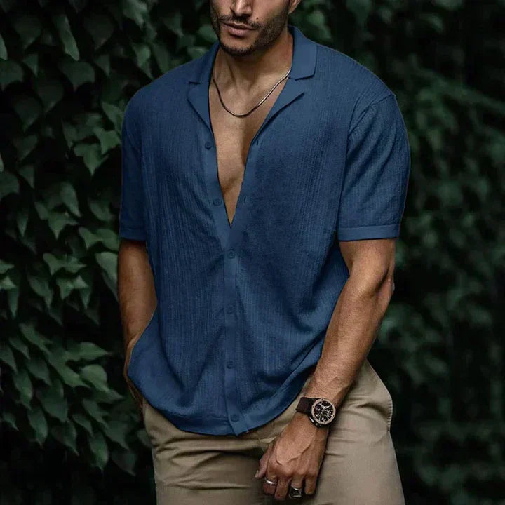 Mens Linen Shirt Comfortable Relaxed Fit