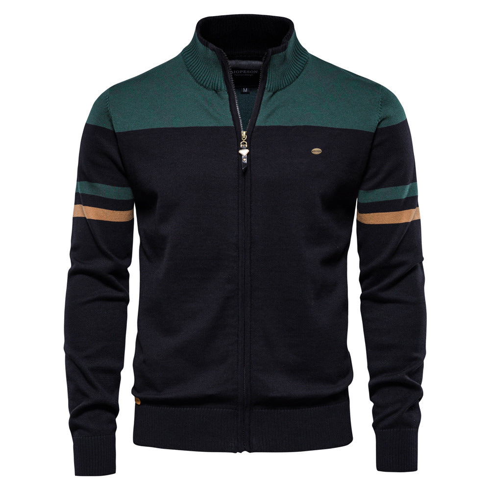 Mens Knitted Cardigan Sweater Classic Fit