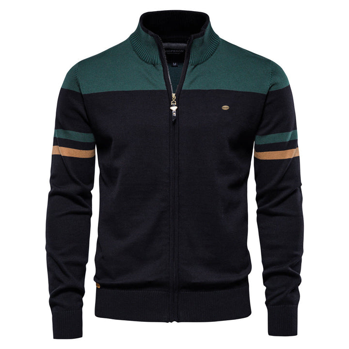 Mens Knitted Cardigan Sweater Classic Fit