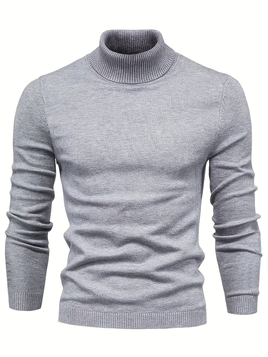 Mens Turtleneck Sweater Soft Comfortable Fit - BritishMode