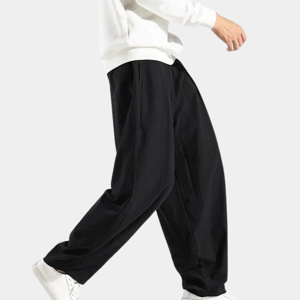 Mens Casual Trousers Relaxed Fit Comfortable