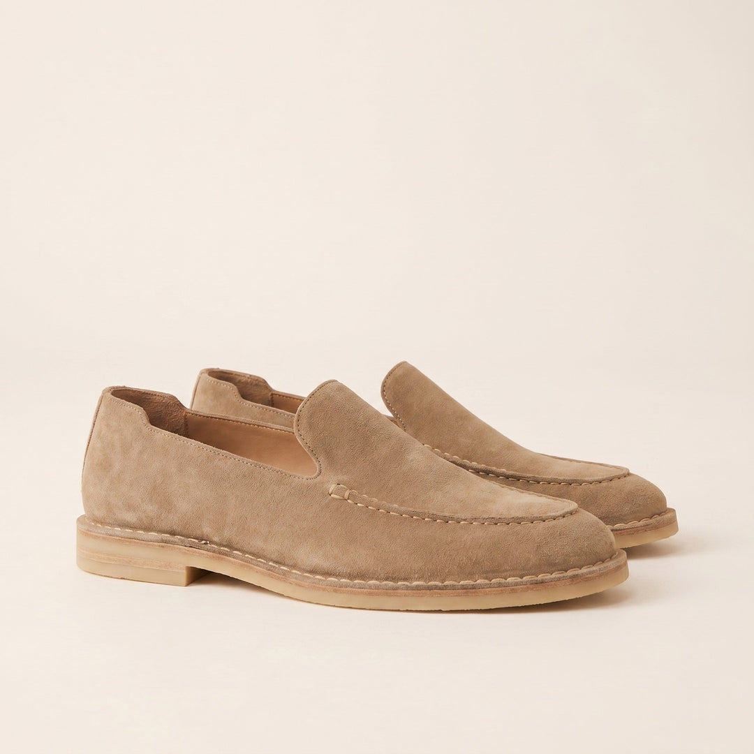 Mens Boat Shoes Genuine Leather Slip-On - BritishMode