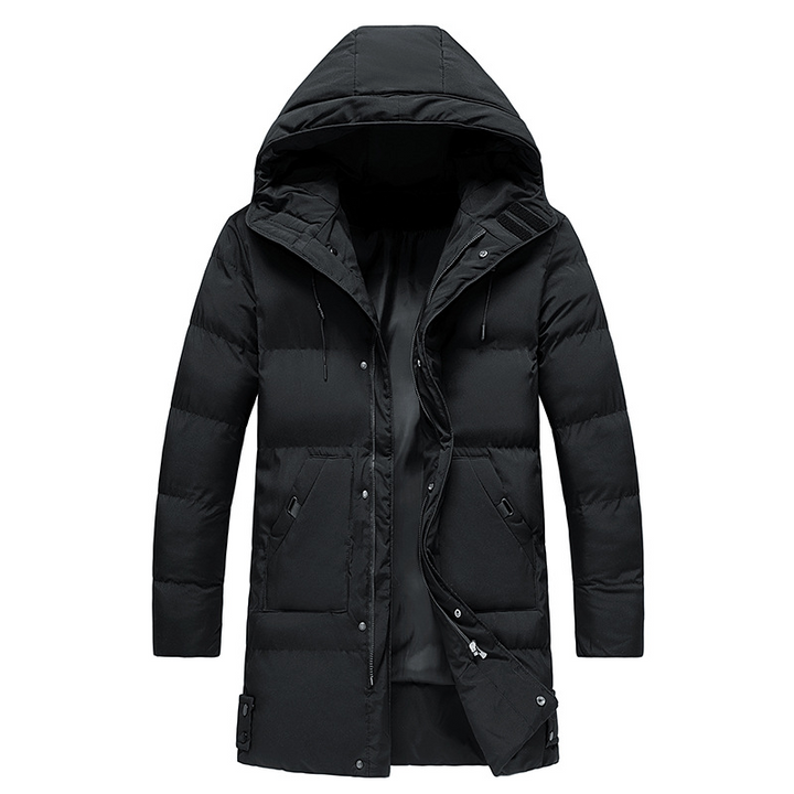 Mens Long Winter Coat Elegant Fit