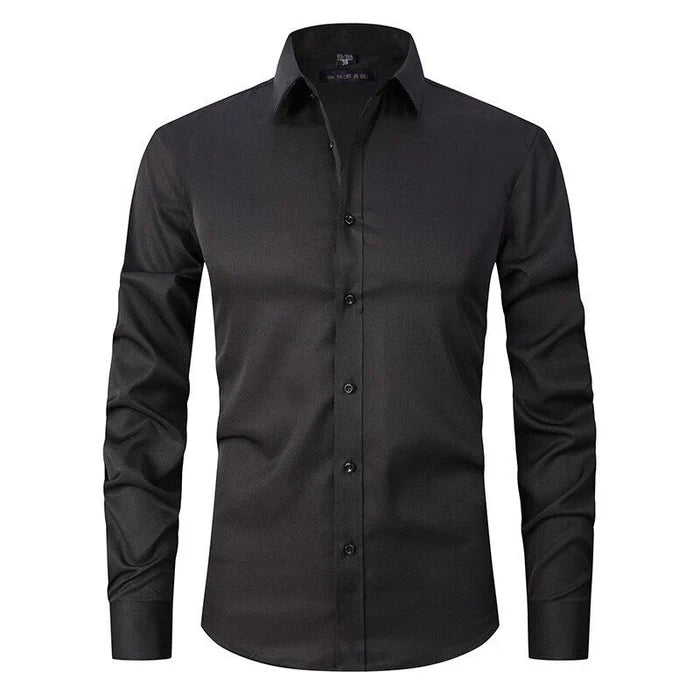 Mens Casual Button-Down Shirt Classic Fit Cotton