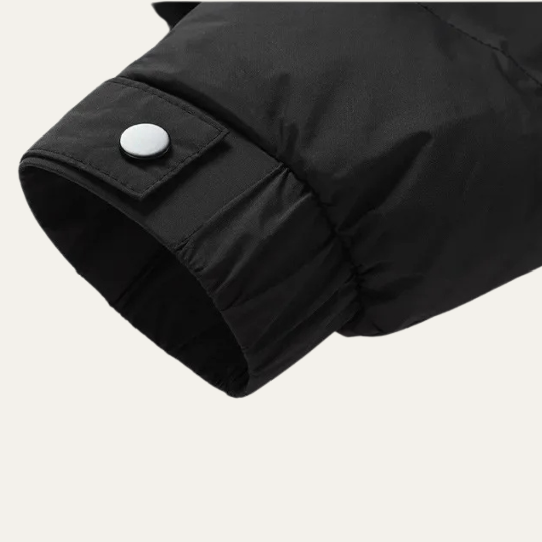 Mens Down Puffer Jacket Thick Insulated Hooded Winter