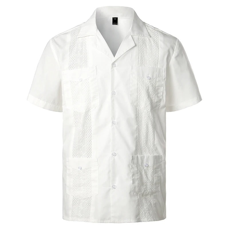 Mens Short Sleeve Shirt Cotton Classic Fit